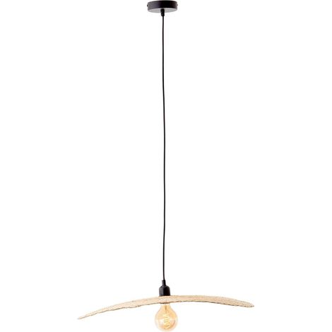 BRILLIANT Lampe, Jefter Pendelleuchte 1flg schwarz/natur, 1x A60, E27, 52W, Kabel kürzbar / in der Höhe einstellbar (1/5)