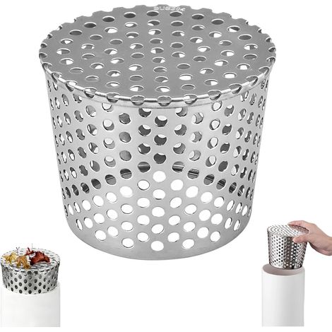 Crapaudine de Gouttière, Filtre de Descentes en Acier Inoxydable  Grille Gouttière Anti Feuilles, Filtre Gouttière À Mailles pour Drain de Toit Plat, Jardin (90-110 mm) (1/5)