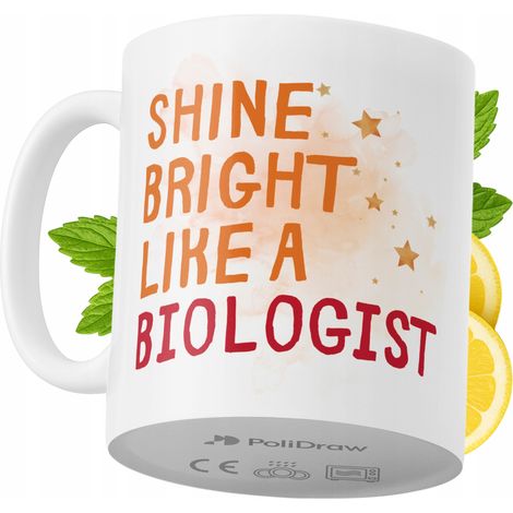 Taza de café/té divertida y humorística para biólogos. Taza con diseño gráfico y texto gracioso para cumpleaños, santos y días festivos. Taza premium para ocasiones especiales en casa, la oficina o el (1/5)
