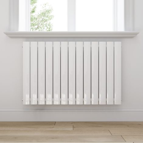 ELEGANT Paneelheizkörper Horizontal Heizkörper Weiß Horizontal 630x1004x48mm 684W Einlagig