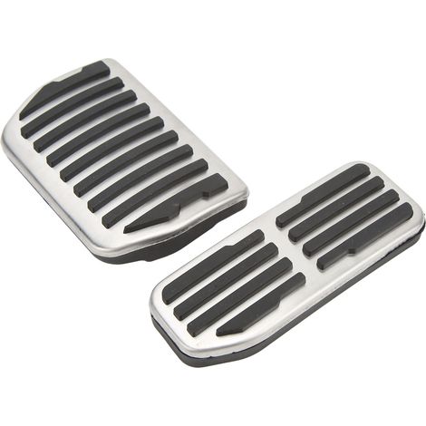 2 Plaques de Pédale d'Accélérateur et Frein pour Jaguar XE XF F-PACE 2015-2021, Repose-Pieds Aluminium (1/5)