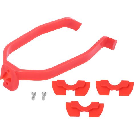 Supporto parafango posteriore rosso con 3 accessori antivibrazione universali per monopattino elettrico Xiaomi M365. (1/5)