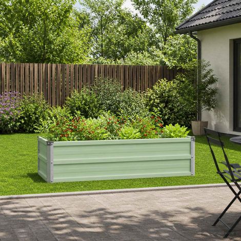 vidaXL Cama de Jardín Elevada Verde Pastel 100 x 40 x 24 cm (1/5)