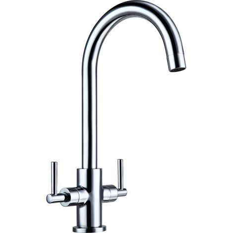 Elaine Modern Style Dual Lever Kitchen Tap