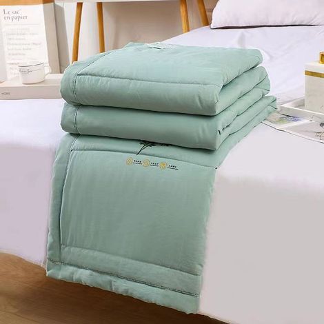 Couette Été - Fibre d'Armoise Répulsive Anti-Moustiques - 140 x 200 cm - Pour Lit Simple ou Double - Lavable en Machine