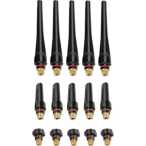 57y02 (long) 57y03 (moyen) 57y04 (court) Caps Arrière pour la Torche de Soudage TIG WP-17/18/26 (15pcs57y02 57y03 57y04)