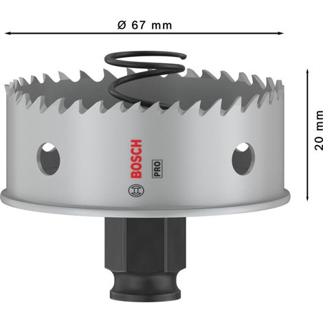 Sierra corona Bosch Power Change Plus plata 67 mm 20 mm
