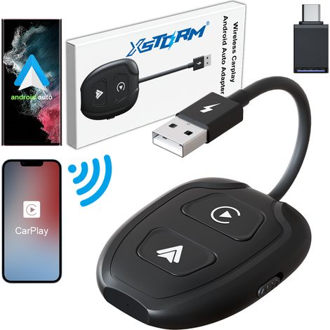 Adattatore Wi-Fi wireless 2 in 1 per Android Auto e CarPlay, iPhone, Bluetooth, Xstorm (1/5)