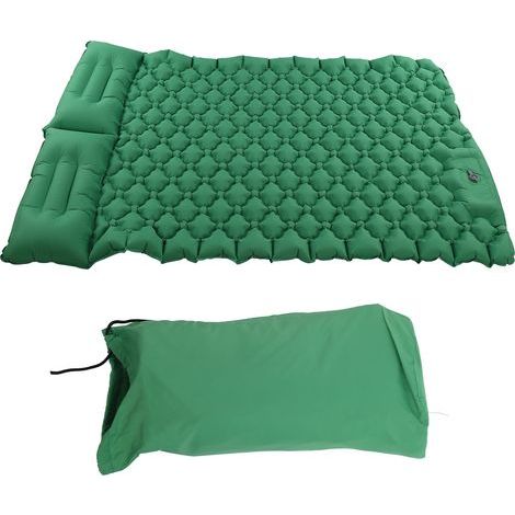 Matelas de Camping Double Léger et Pliable, Auto-Gonflant pour Randonnée, Trekking et Voyage en Voiture (1/5)