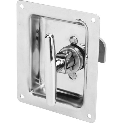 Coffre à outils Verrou T Pliant Inoxydable Poignée Serrure pour Camionnette Caravane Véhicule Atelier (1/5)
