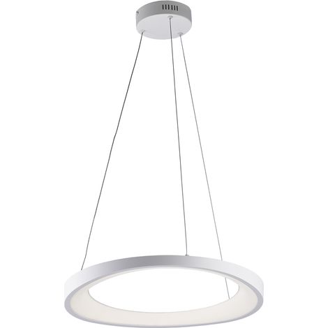 Sospensione Moderna Circolare Anna Led Integrato In Alluminio Bianco (1/2)