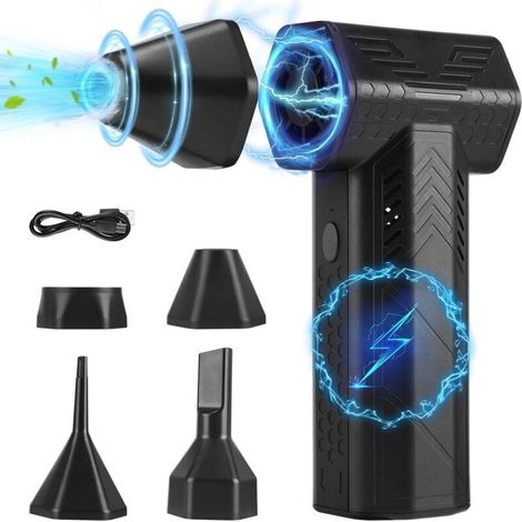 Druckluftgebläse mit 130.000 U/min – 7500-mAh-Akku – 3 Geschwindigkeitsstufen – Bürstenloser Motor – 170 G Luftdruck für präzise Reinigung