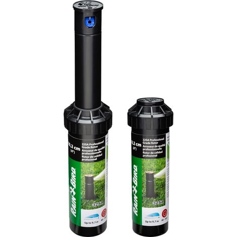 Rain Bird – Arroseur asperseur réglable 4,6 à 10,7m – Élévation 10cm – Entrée 15x21 – Distribution uniforme pour jardins de taille variable