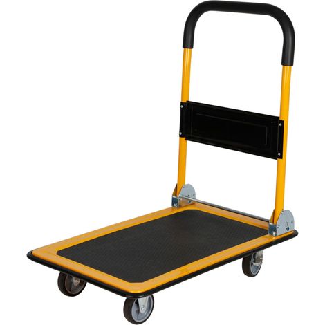 BURI Klappbarer Plattformwagen Transportwagen Handwagen Sackkarre Klappwagen 150kg (1/4)