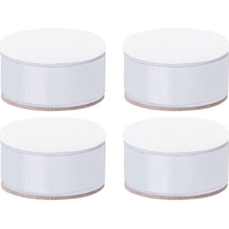 Pieds de meubles, ensemble de 4 pieds de support pour meubles, patins de rehaussement auto-adhésifs robustes, compatibles avec les canapés, les armoires et les bureaux (60 mm de long x 50 mm de haut, (1/5)