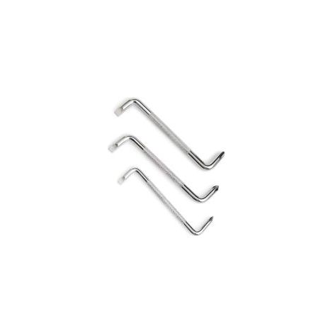 Set di 3 cacciaviti angolati con punte magnetiche a Z, inclusi inserti a croce e a taglio. - Crezuo