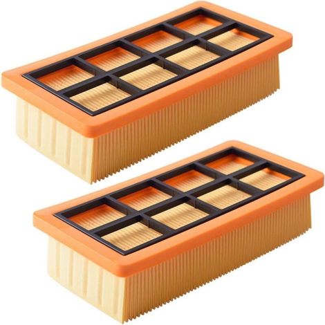 Set di 2 filtri plissettati piatti di ricambio per aspirapolvere Karcher Wet-Dry Vacuu. (1/5)