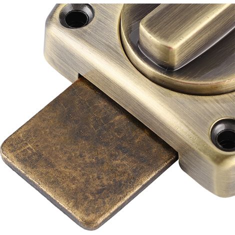 Verrou de porte coulissante en alliage de zinc, loquet, boucle, accessoire pour armoire, placard, verrou de taille L, bronze (1/5)