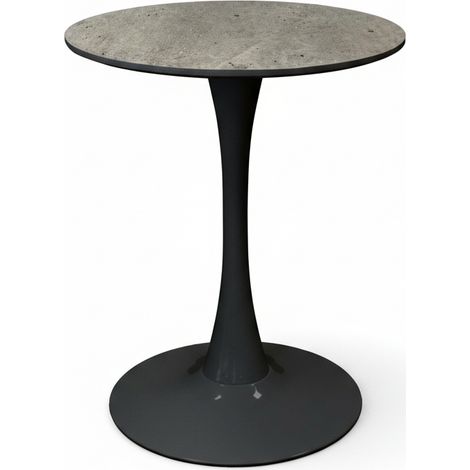 Tavolo Tondo Moderno Diametro 60 cm Altezza 73 cm Mobile Cucina Salotto cemento