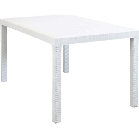 CALIGOLA - set tavolo in alluminio e teak cm 150 x 90 x 74 h con 4 poltrone Alma (1/4)