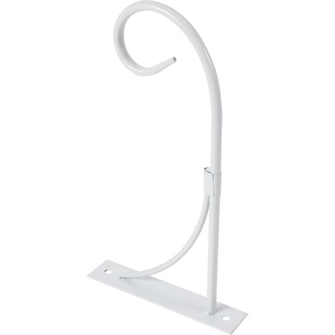 Blumentopfständer Hängender Pflanzenhalter Weißer Moderner mit Eisen Starker Tragfähigkeit Dekorativer für Balkon und Outdoor Wanddekoration (1/5)
