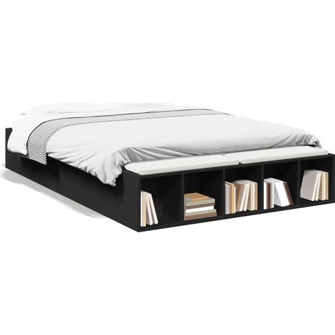 Maison Exclusive - Estructura de cama madera de ingeniería negra (1/5)