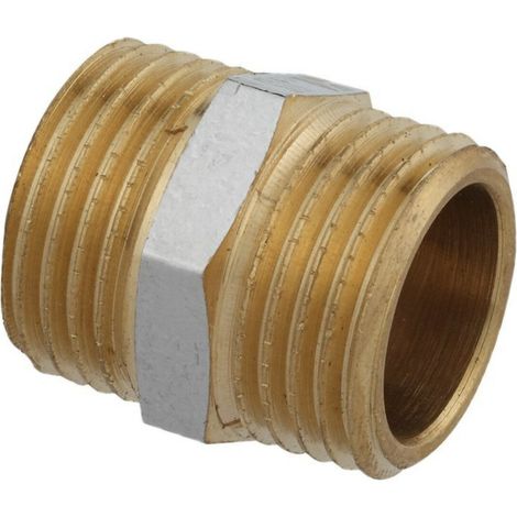 KIRCHHOFF MS Doppelnippel, Chrom, 1/2"AG (1/2)