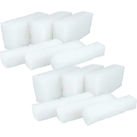vhbw 12x Feinfilter kompatibel mit Beatbot AquaSense 2 Poolsauger, Poolroboter - Feinfilter, 33 x 23,4 x 11 cm (1/4)