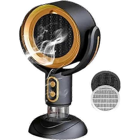 Ventilateur purificateur d'air avec filtre amovible et lavable, portable, pour éliminer les fumées. (1/5)