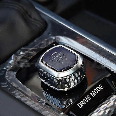 Zündschlossabdeckung für Start-Stopp-Knopf passend für VOLVO XC60 S90 S60 XC90 V60 V90 2015–2020 – Dekorative Aufkleber – Schwarz