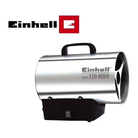 Generatore di aria calda/cannone/cannoncino ad aria calda a gas propano/butano Einhell - HGG 110 Niro