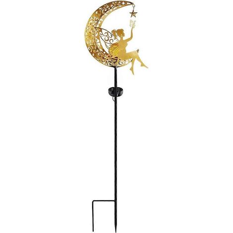 Statues de lampes solaires de jardin, décorations de pendaison de crémaillère pour patio, pelouse, cour --- (1/5)