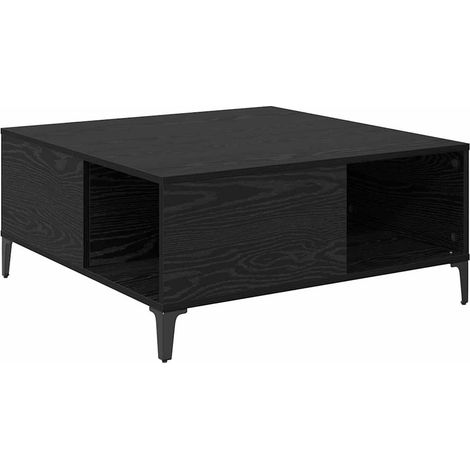 Maison Exclusive - Tavolino da salotto Rovere Nero 80 x 80 x 36,5 cm