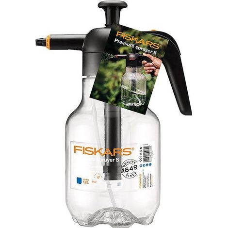 Aspersor fiskars 1027379 capacidad 1.8 L boquilla ajustable (1/2)