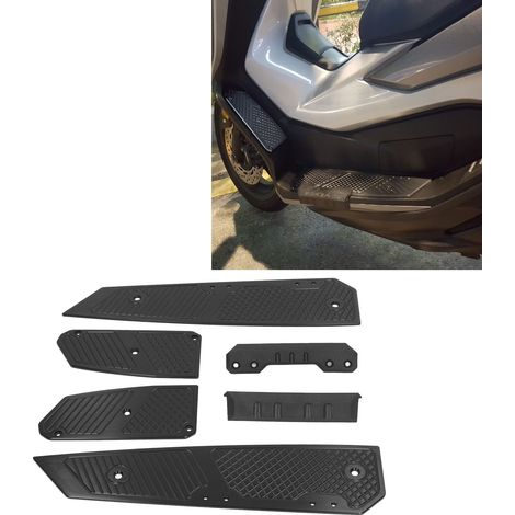 Ensemble pédale et repose-pieds en alliage d'aluminium pour modification de moto, compatible avec Honda Forza 350 2018-2022, noir. (1/5)