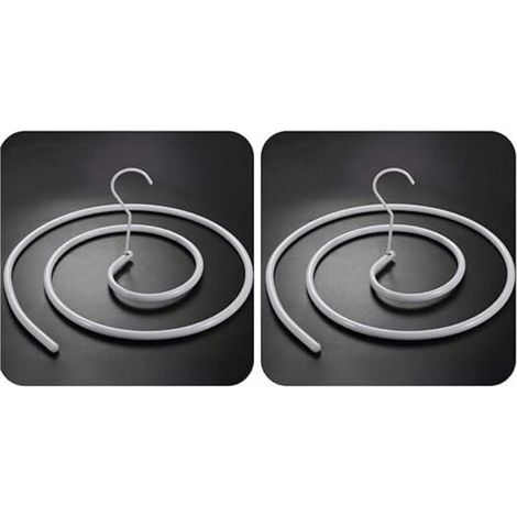 Set mit 2 Spiralaufhängern für Decken, sonnengetrocknete Bettdecken, Laken, Matratzen (rund)