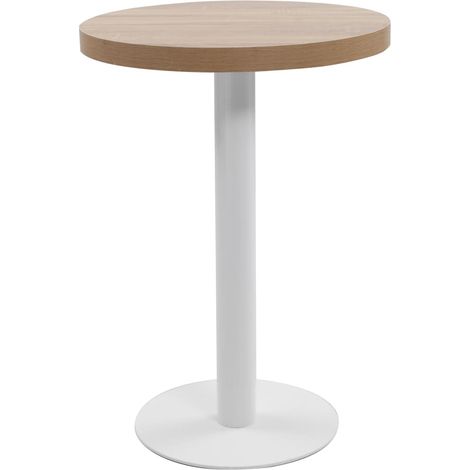 Table de bistro Table d'appoint - Table de bar Marron clair 60 cm MDF Chic-569130 (1/5)
