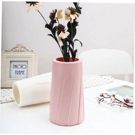 Vase - Plastique Haut De Gamme - Pour Mariage Bureau Table - Centre De Table Décoratif - 1 Pièce (1/5)