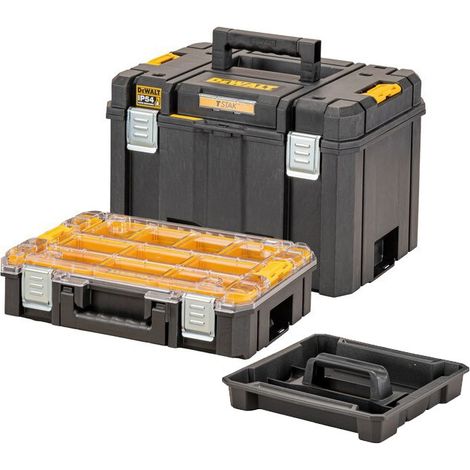 DeWALT DWST83520-1 TSTAK 2.0 Deep Box & Organiser Case Combo kit