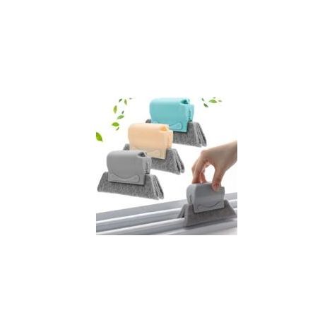 Ensemble de 3 brosses de nettoyage pour rainures de fenêtres, brosse de nettoyage pour fenêtres et portes, outils de nettoyage manuels rapides pour toutes les fenêtres, portes coulissantes et joints d (1/5)