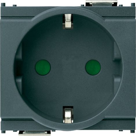 Presa SICURY 2P+T 16A tedesco grigio VIMAR IDEA 16208