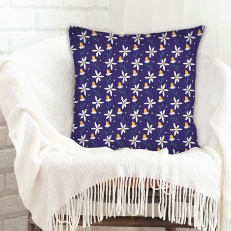 Housse de coussin carrée standard 45x45cm facile d'entretien pour canapé fauteuil lit chaise décoratif de ferme (1/5)