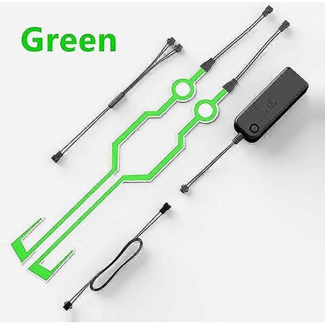 Kit d'éclairage LED pour casque de moto, bande clignotante pour la conduite de nuit, 3 modes (1/3)