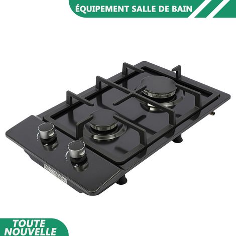 WAOBDLA Poêle à gaz 2 brûleurs NG/LPG pour camping en plein air, pique-niques, randonnées, caravanes (1/5)