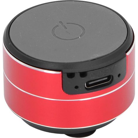 3W 4Ω 5V Wireless Conduction Speaker, BT5.3 Stereo Speaker with Suction Cup, Outdoor Kitchen, 10m Range, Black (Red) (1/5)
