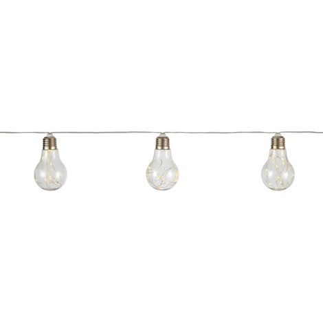 [GEBRAUCHT] B-Ware LED Solar Lichterkette 480cm Gartenleuchte Dekolicht 15 Lichter wasserdicht klar (1/2)