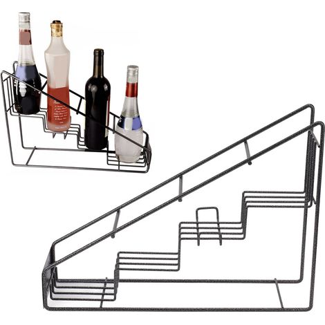 Présentoir haut de gamme pour bouteilles de soda, présentoir à café, présentoir multifonctionnel trapézoïdal à 4 compartiments pour tasses (1/5)