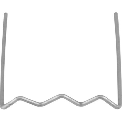 100 agrafes de soudure pré-coupées "S" 0.6mm pour réparation de pare-chocs auto, kit d'outils de réparation de carrosserie (1/5)