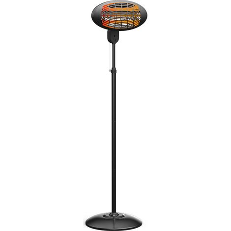 Chauffage halogène 2000W sur pied hauteur réglable, pour intérieure ou extérieure