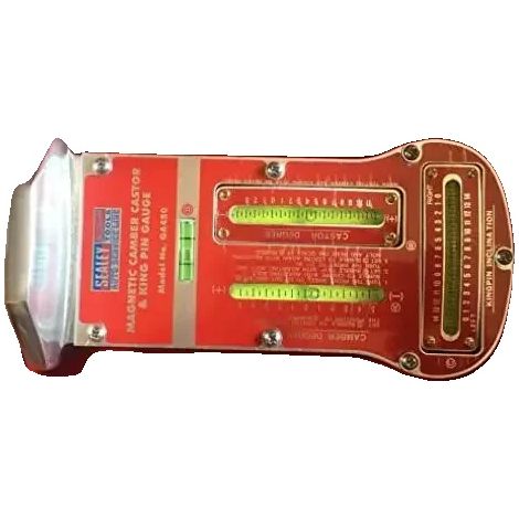 Indicatore di campanatura, configurazione magnetica rapida, misurazioni di allineamento precise, Rosso (1/2)